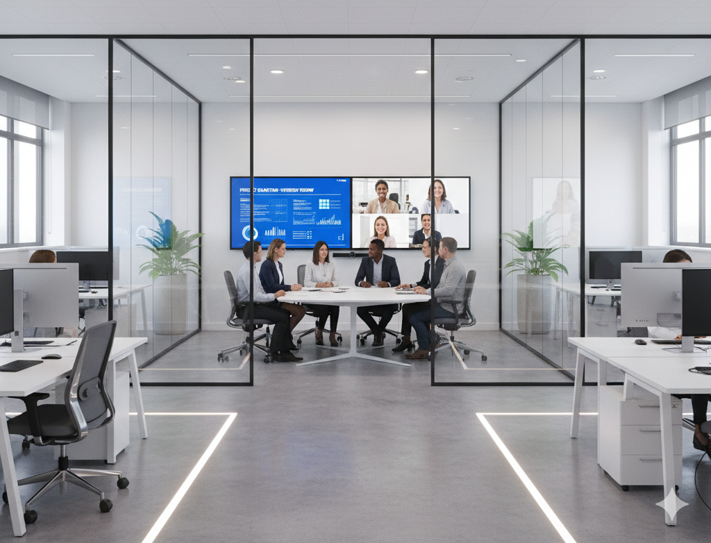 Modern Conference Room with AV Solutions